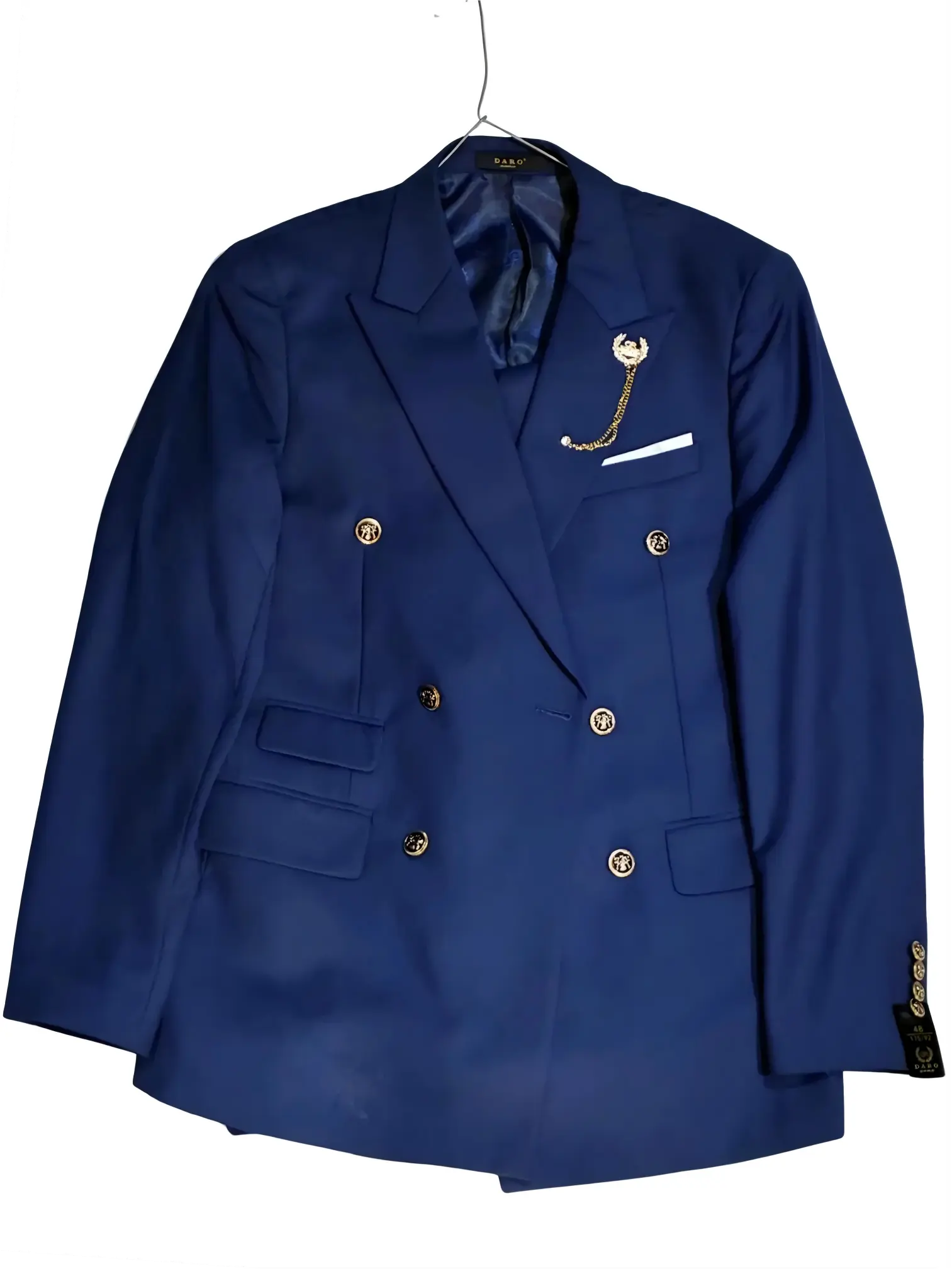 Royal Blue Breasted Two Piece